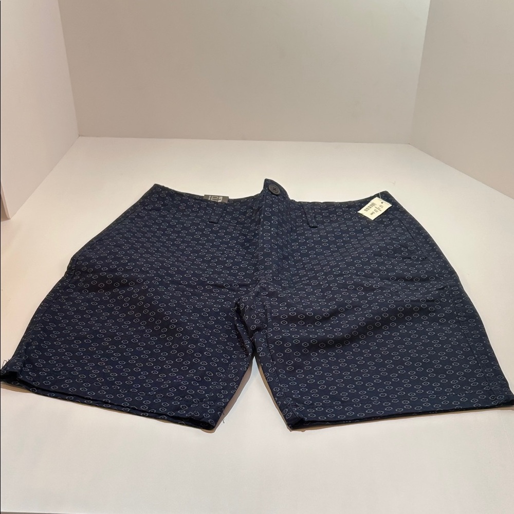 Aeropostale Men's Dark Blue Patterned Shorts